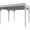 Carport Grunewald 427 x 554 cm mit Aluminiumdach, weiß