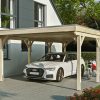 Carport Grunewald 427 x 796 cm mit EPDM-Dach, natur