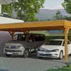 Carport Grunewald 622 x 554 cm mit EPDM-Dach, eiche hell