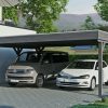 Carport Grunewald 622 x 554 cm mit EPDM-Dach, schiefergrau