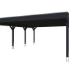 Carport Grunewald 622 x 796 cm mit Aluminiumdach, anthrazit