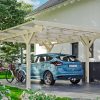 Carport Odenwald 428 x 541 cm, natur