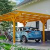 Carport Odenwald 428 x 541 cm, eiche hell