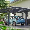 Carport Odenwald 428 x 541 cm, schiefergrau