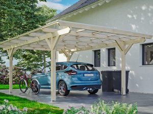 Carport Odenwald 428 x 648 cm, natur