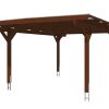 Carport Odenwald 428 x 648 cm, nussbaum
