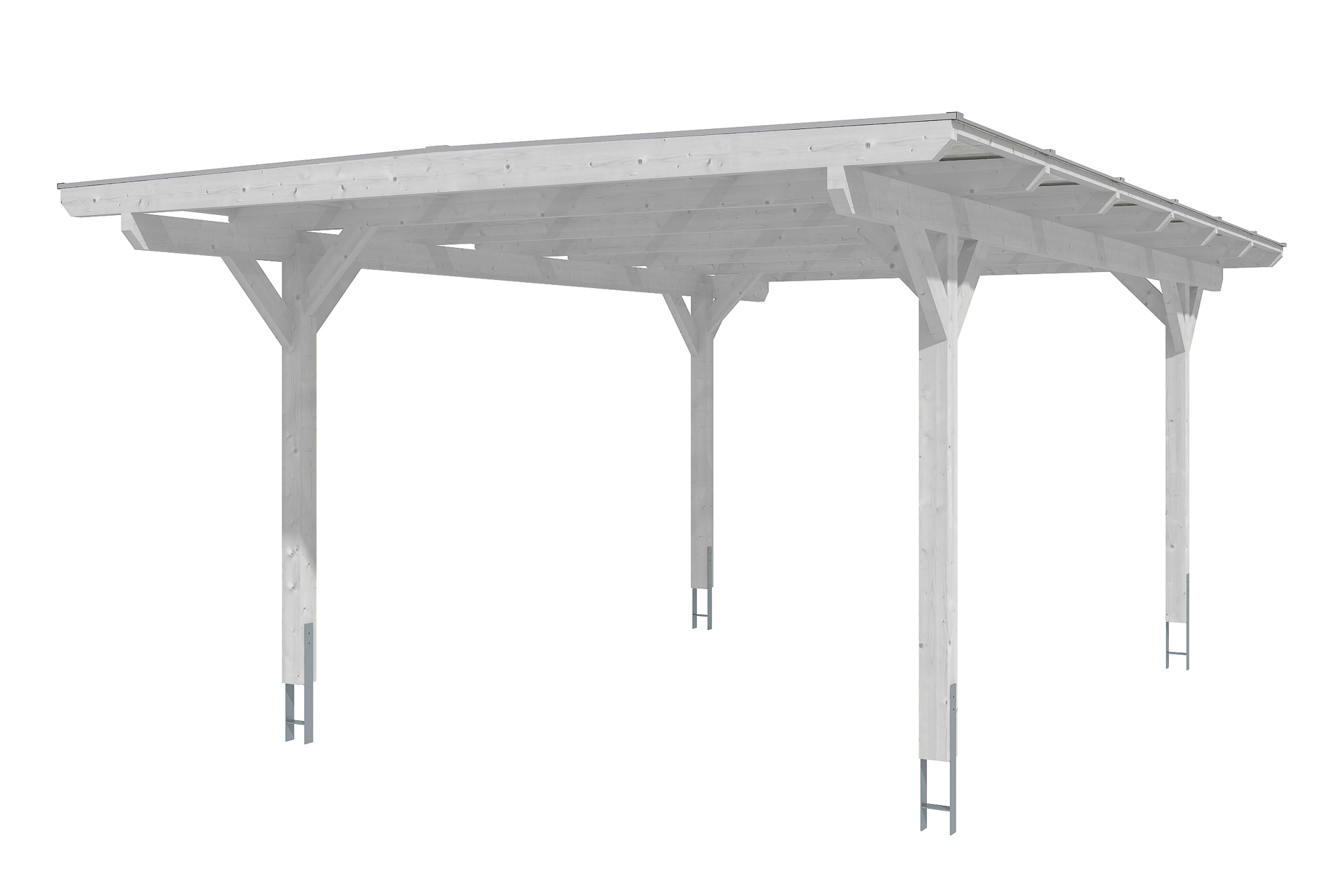 Carport Odenwald 428 x 648 cm, weiß