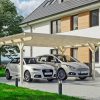 Carport Odenwald 640 x 541 cm, natur