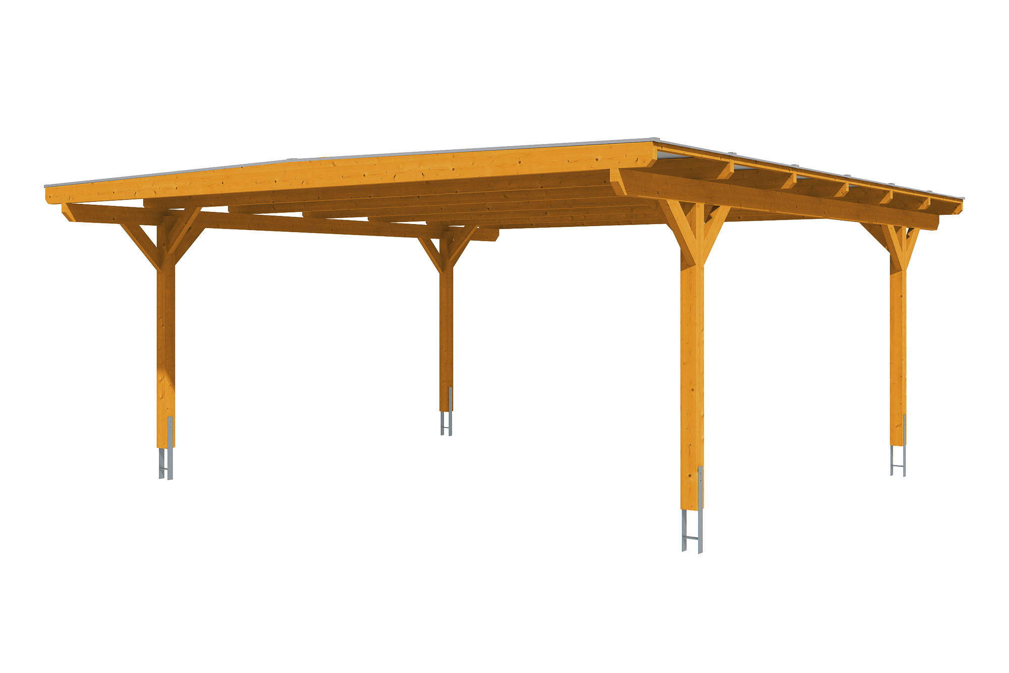 Carport Odenwald 640 x 648 cm, eiche hell Carport Odenwald 640 x 648 cm, eiche hell