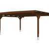 Carport Odenwald 640 x 648 cm, nussbaum Carport Odenwald 640 x 648 cm, nussbaum