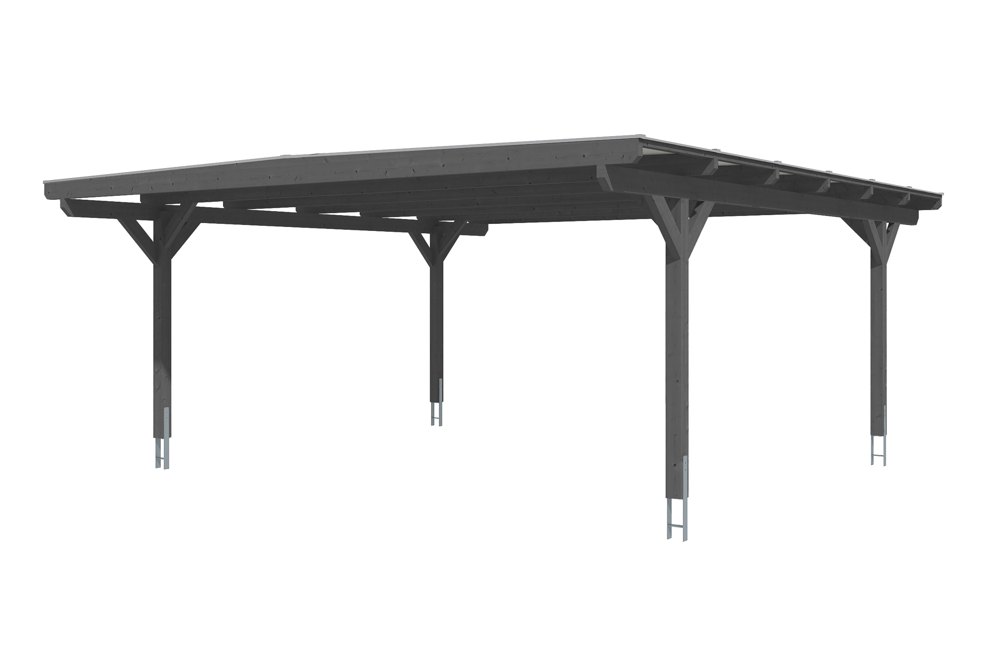 Carport Odenwald 640 x 648 cm, schiefergrau Carport Odenwald 640 x 648 cm, schiefergrau