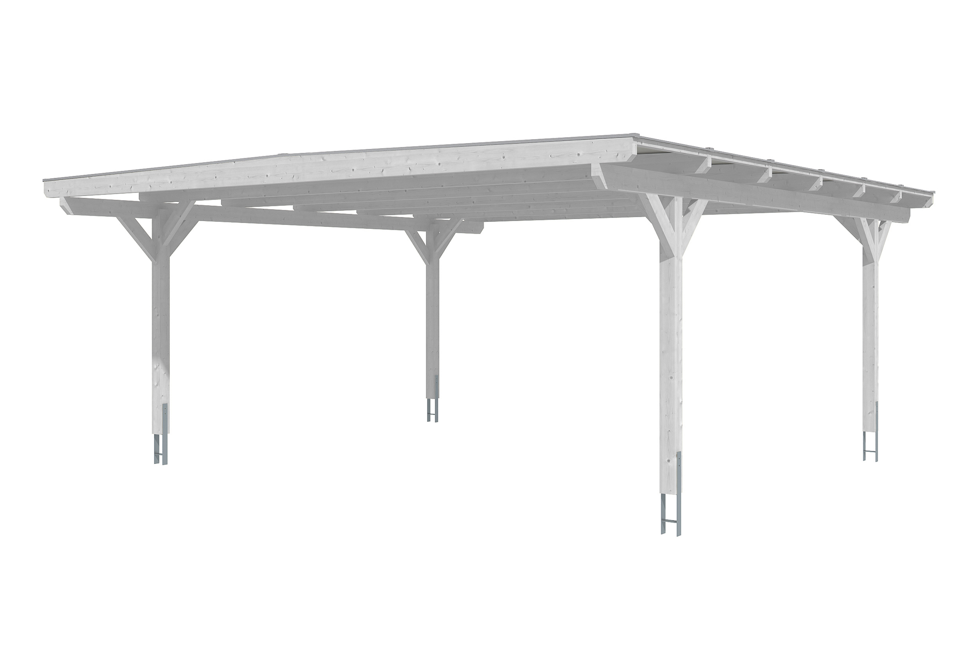 Carport Odenwald 640 x 648 cm, weiß Carport Odenwald 640 x 648 cm, weiß
