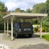 Carport Spessart 355 x 604 cm, natur