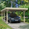Carport Spessart 355 x 846 cm, natur