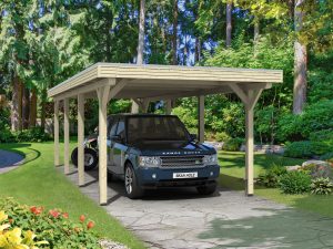 Carport Spessart 355 x 846 cm, natur