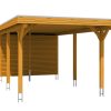 Carport Spessart 355 x 846 cm, eiche hell