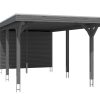 Carport Spessart 355 x 846 cm, schiefergrau