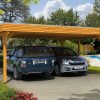 Carport Spessart 611 x 604 cm, eiche hell