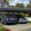 Carport Spessart 611 x 604 cm, schiefergrau