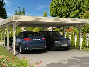 Carport Spessart 611 x 846 cm, natur
