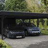 Carport Spessart 611 x 846 cm mit Abstellraum, anthrazit