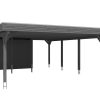 Carport Spessart 611 x 846 cm, schiefergrau