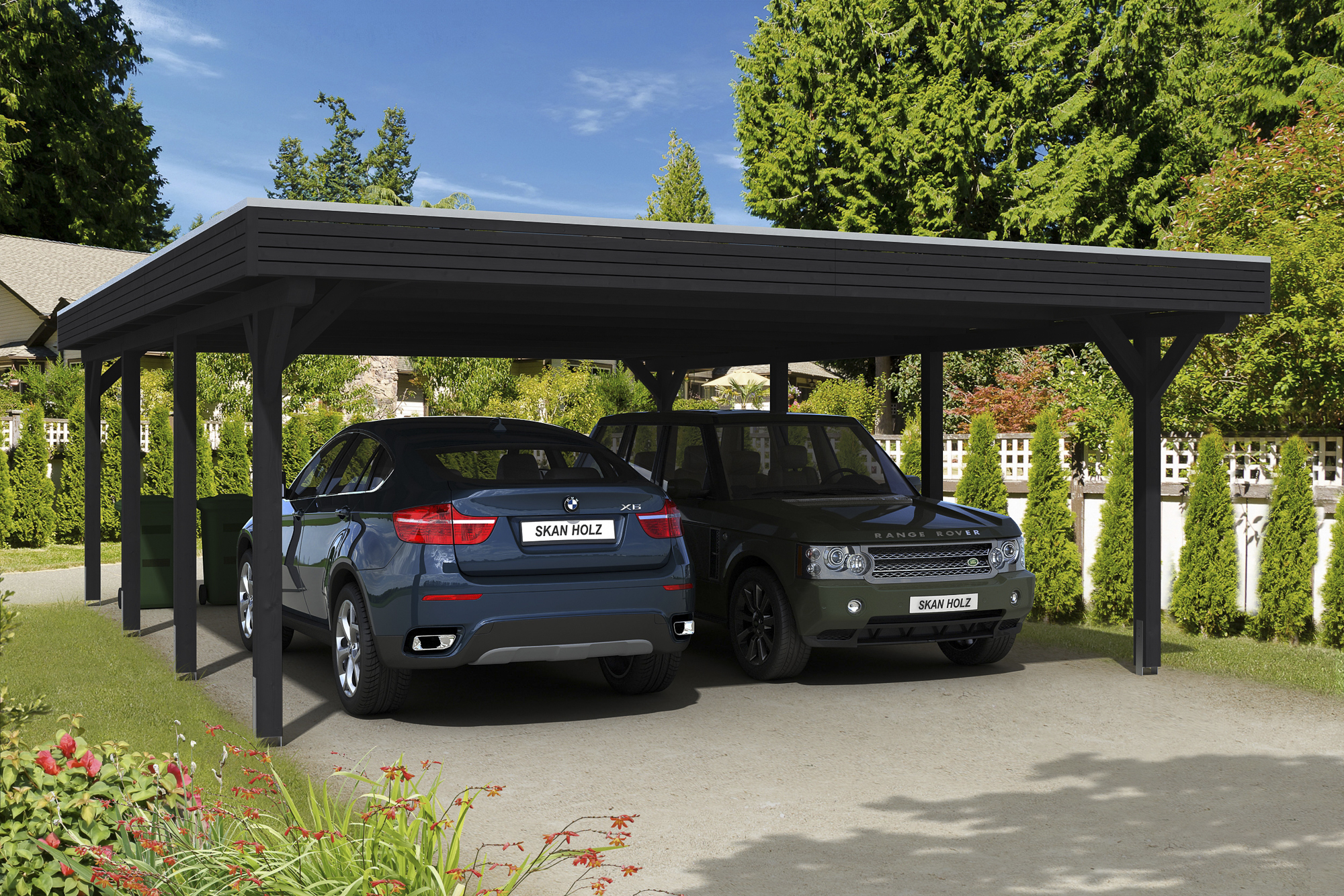 Carport Spessart 611 x 846 cm, anthrazit