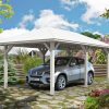 Carport Taunus 374 x 656 cm, weiß Carport Taunus 374 x 656 cm, weiß