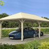 Carport Taunus 439 x 786 cm, natur