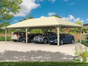 Carport Taunus 1176 x 634 cm, natur