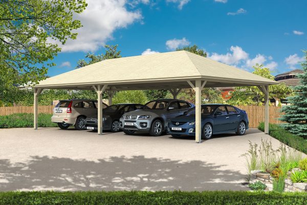 Carport Taunus 1176 x 634 cm, natur