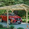 Carport Westerwald 362 x 541 cm, natur