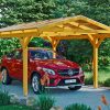 Carport Westerwald 362 x 541 cm, eiche hell