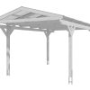 Carport Westerwald 362 x 648 cm, schiefergrau