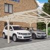 Carport Westerwald 570 x 541 cm, natur