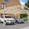Carport Westerwald 570 x 648 cm, natur