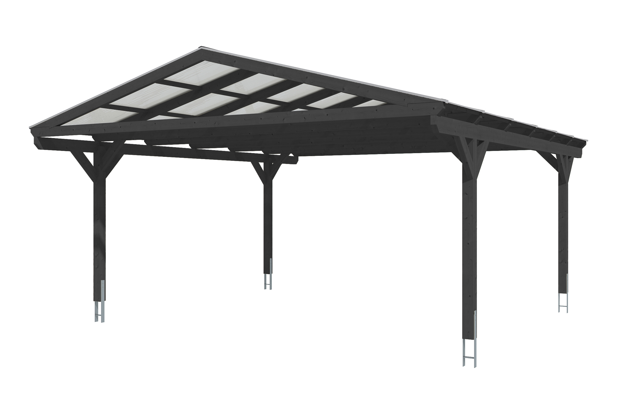Carport Westerwald 570 x 648 cm, anthrazit