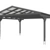 Carport Westerwald 570 x 648 cm, schiefergrau