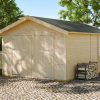 Holzgarage Varberg 1, 370 x 525 cm, natur