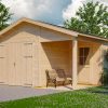 Holzgarage Varberg 2, 500 x 525 cm, natur