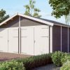 Holzgarage Varberg 3, 570 x 525 cm, schiefergrau