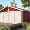 Holzgarage Varberg 3, 570 x 525 cm, schwedenrot