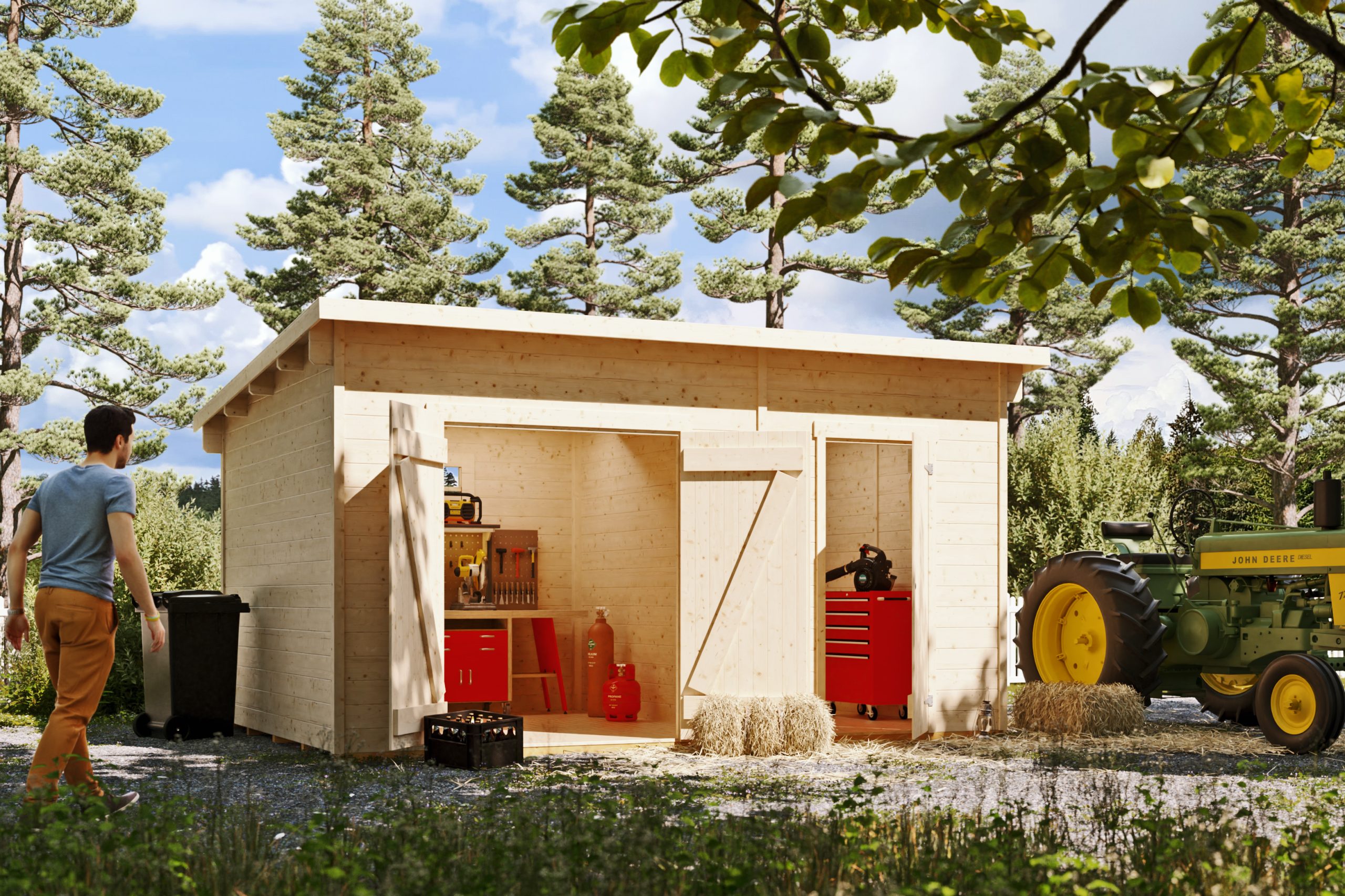 Gartenhaus Flex, 450 x 300 cm