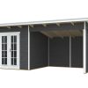 Gartenhaus Texel 550 x 250 cm, schiefergrau