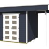 Gartenhaus Venlo 2, 380 x 250 cm, schiefergrau