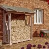 Holzunterstand Paul 1, 240 x 88 cm, natur