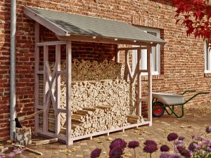 Holzunterstand Paul 2, 290 x 126 cm, natur