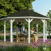 Pavillon Nice 2, Leimholz, weiss
