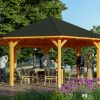 Pavillon Nice 4, Leimholz, eiche hell