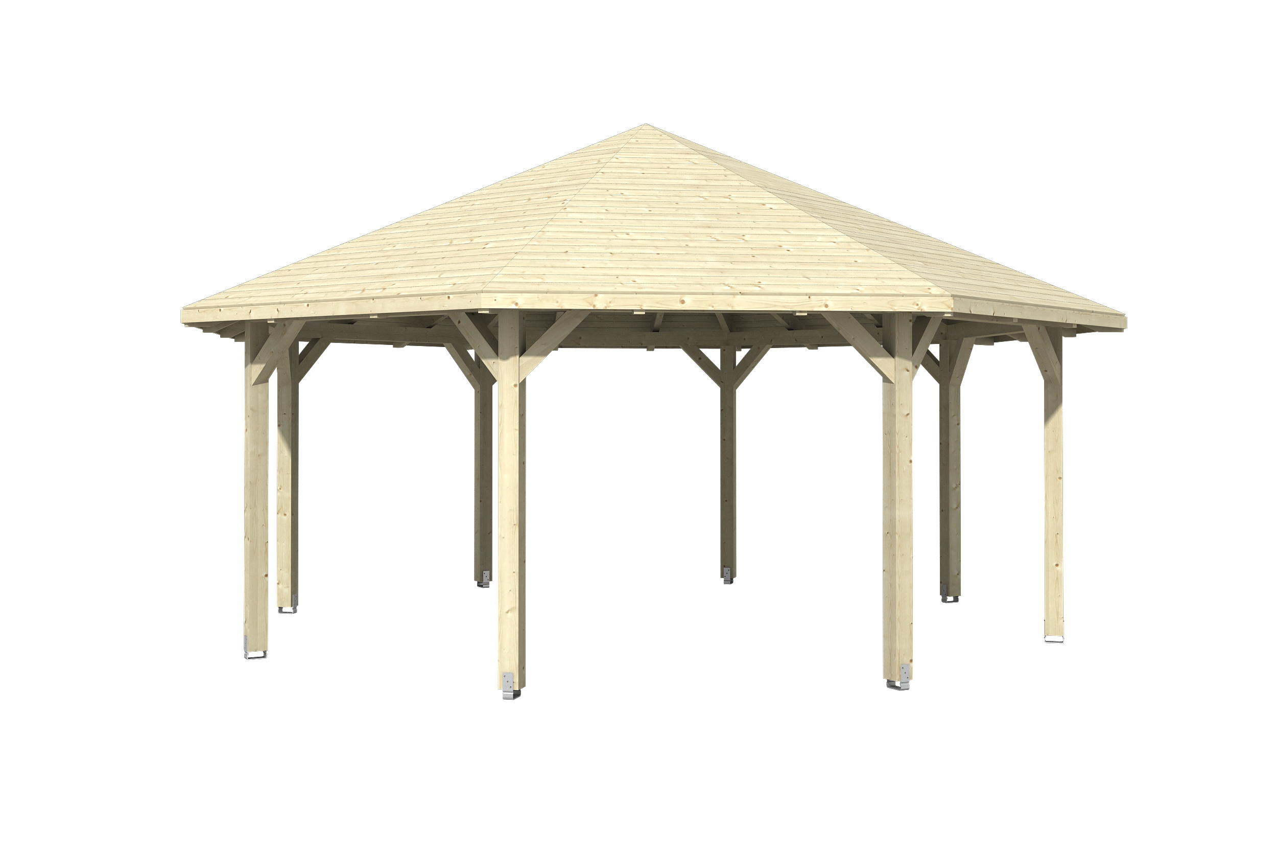 Pavillon Nice 4, Leimholz, natur